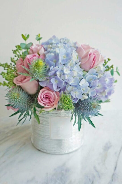 Box de Hortencia Celeste