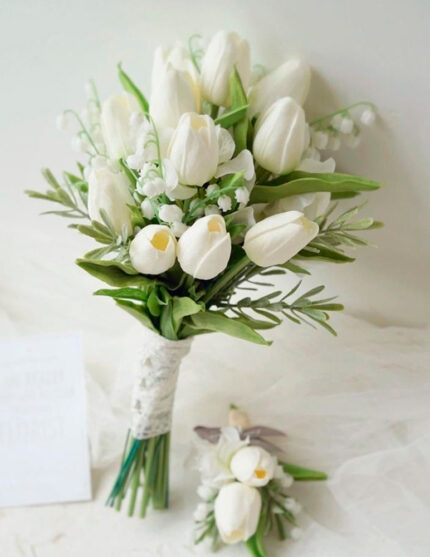 Bouquet de Tulipan Blanco