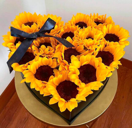 Corazón de Girasoles