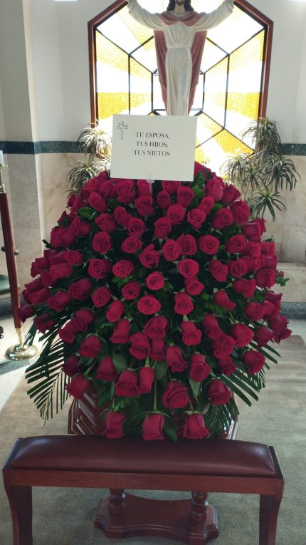 MANTO DE ROSAS ROJAS