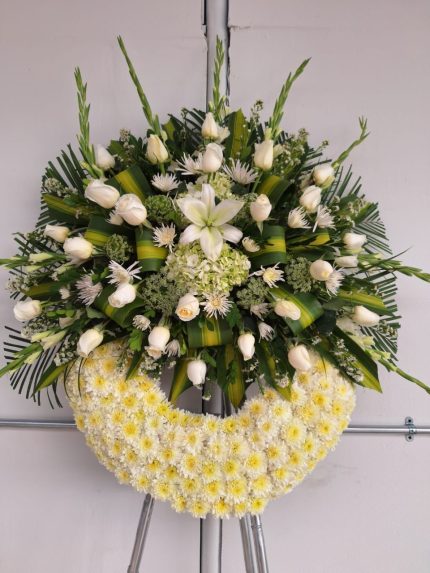 Corona Rosas Blancas